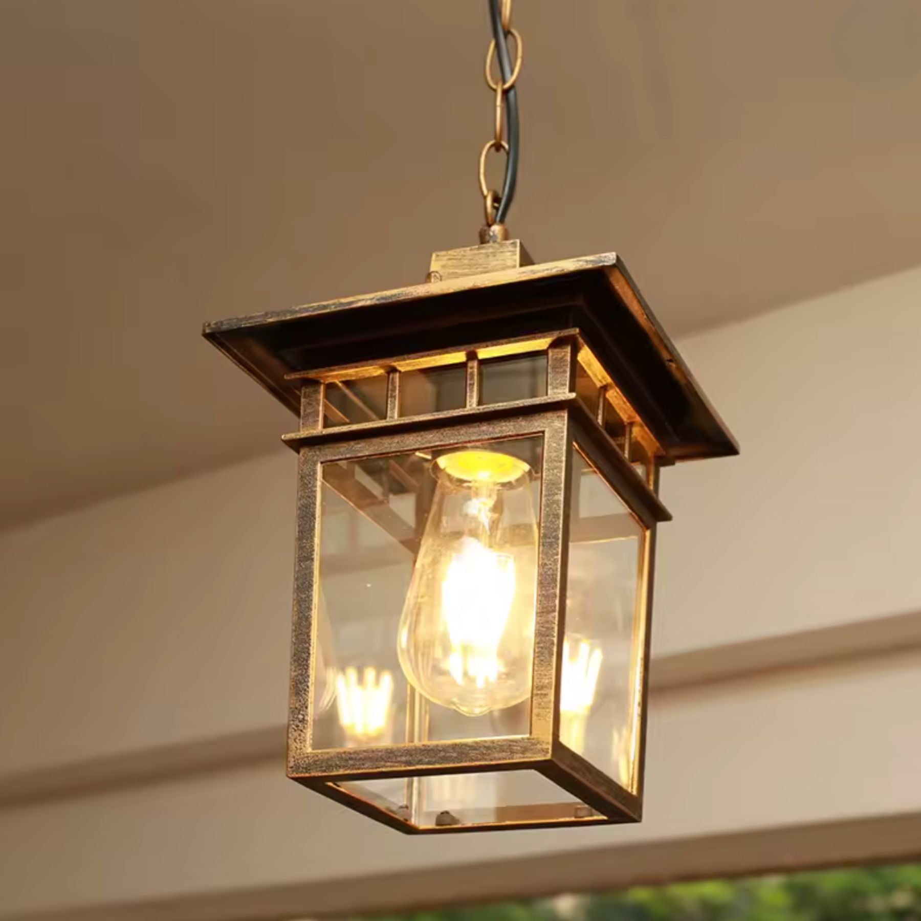 Kwadris Outdoor Lantern Wall Light