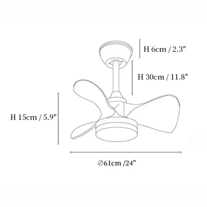 Avolavo Modern Ceiling Fan Light