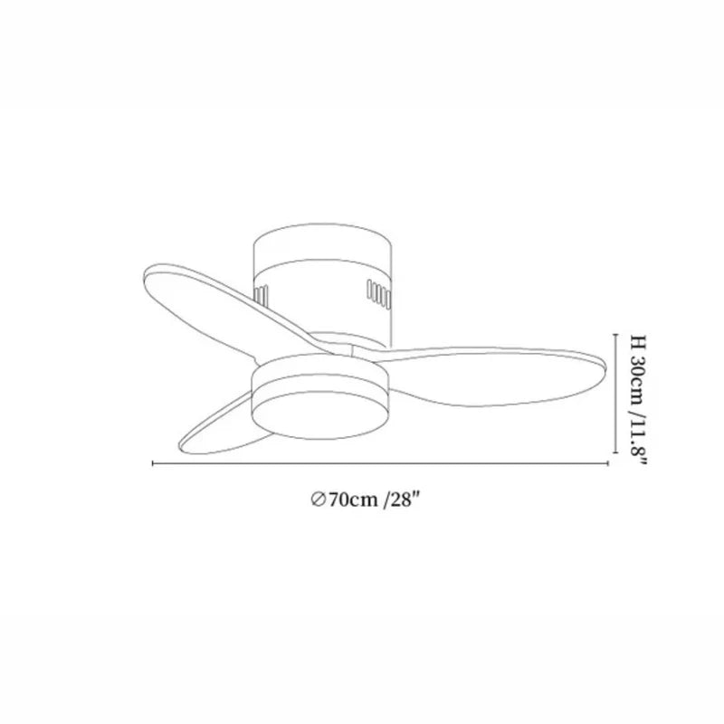 Lorenna Modern Ceiling Fan Light