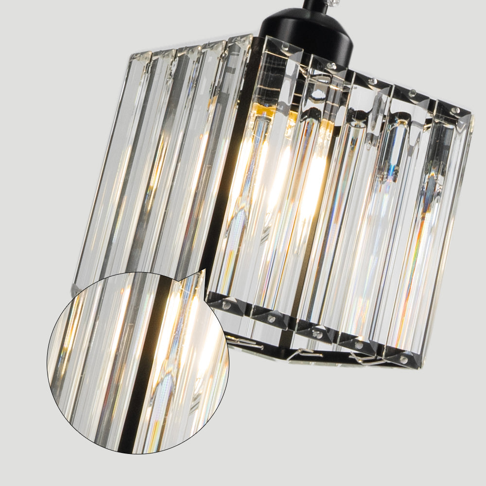 Alevo Triple Head Crystal Pendant Light