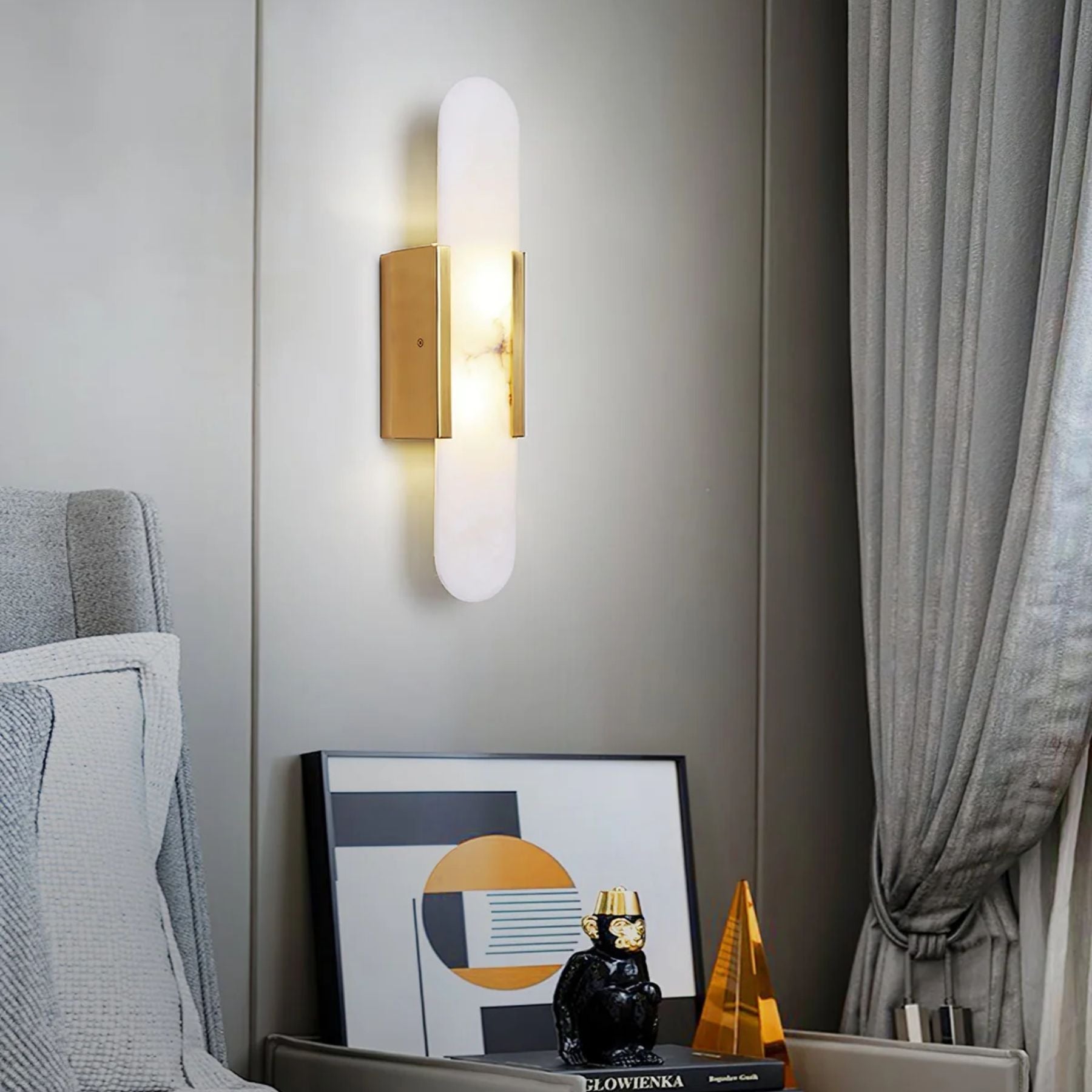 Marce Alabaster Wall Light
