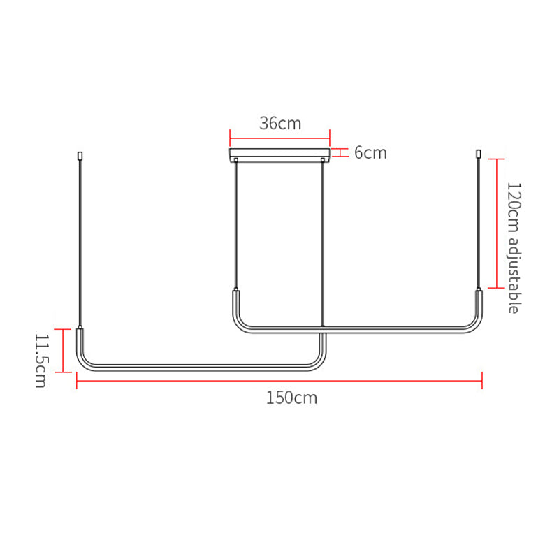 Toleiza Linear Pendant Light