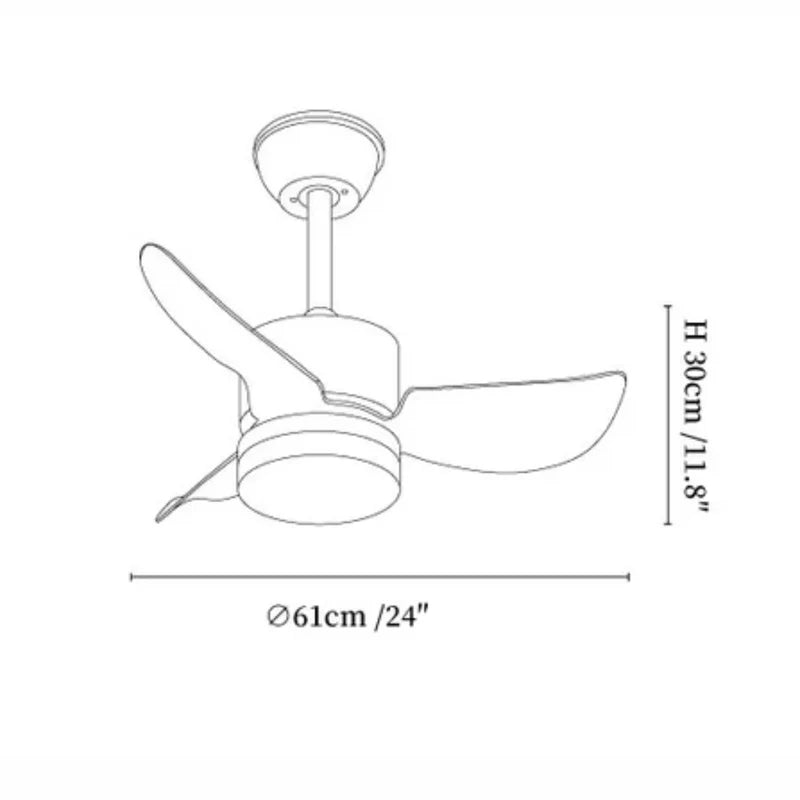 Avolavo Modern Ceiling Fan Light