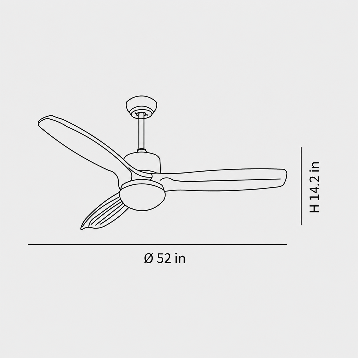 Avolano Outdoor Ceiling Fan Light