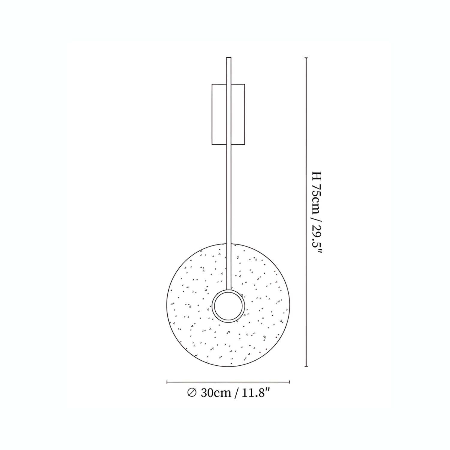 Fosim Travertine Wall Light