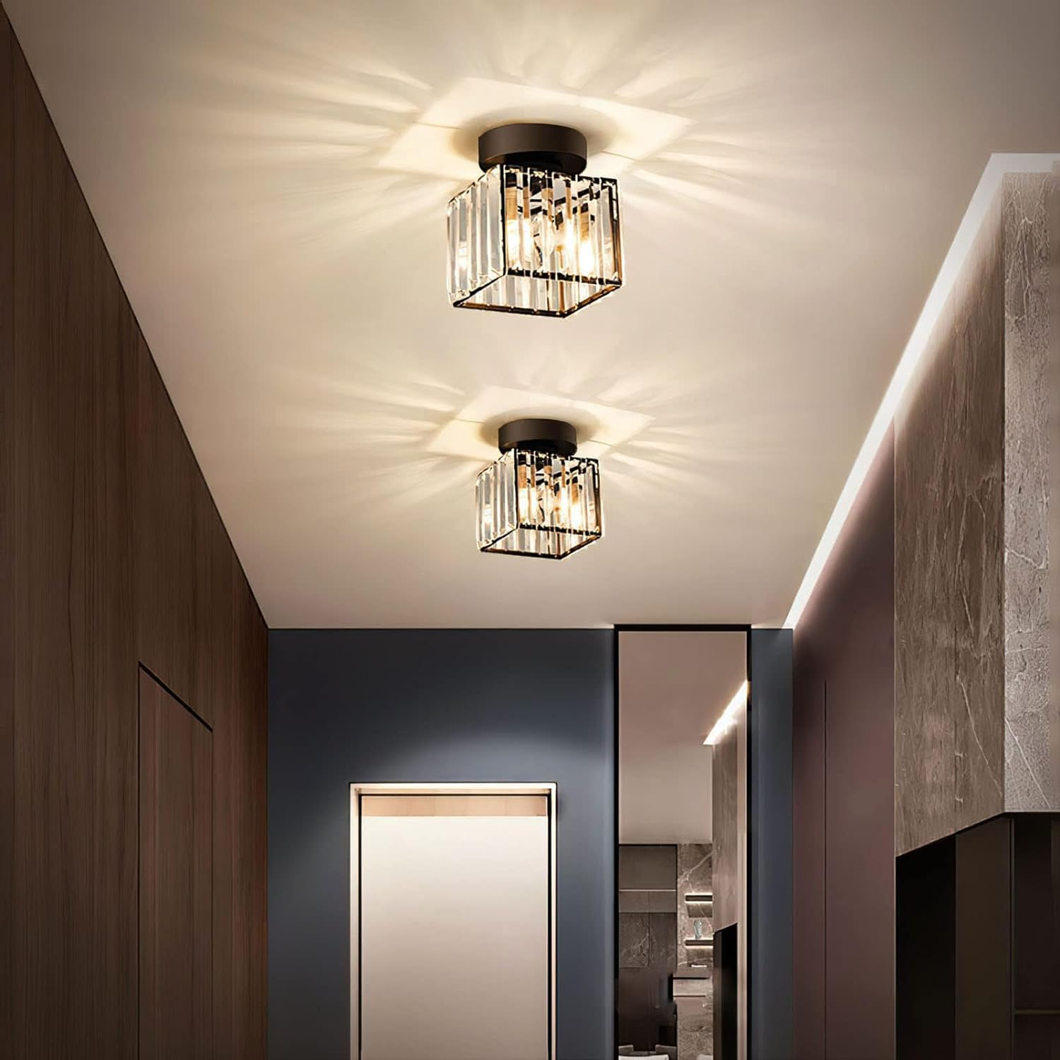 Cuozo Crystal Ceiling Light