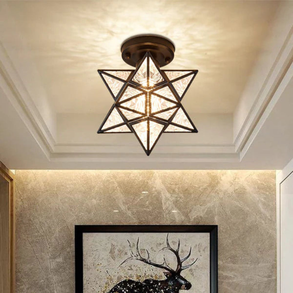 Star Shaped Ceiling Light