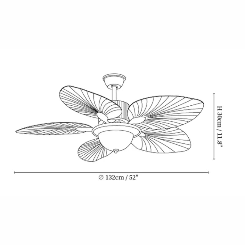Ronera Tropical Ceiling Fan Light