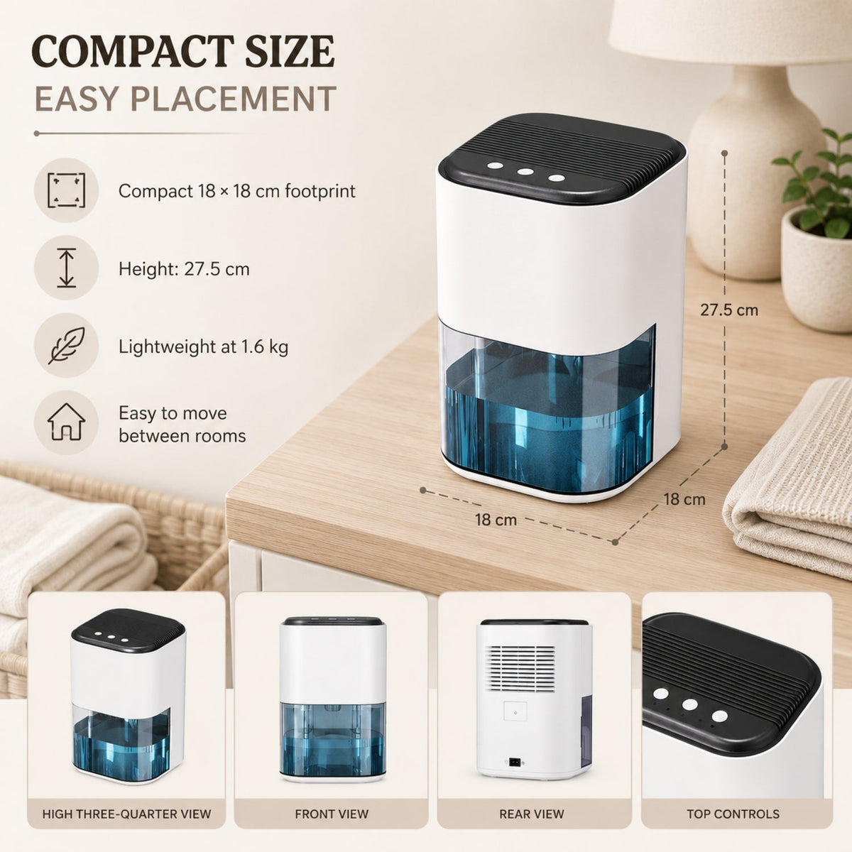 Icela Compact Dehumidifier