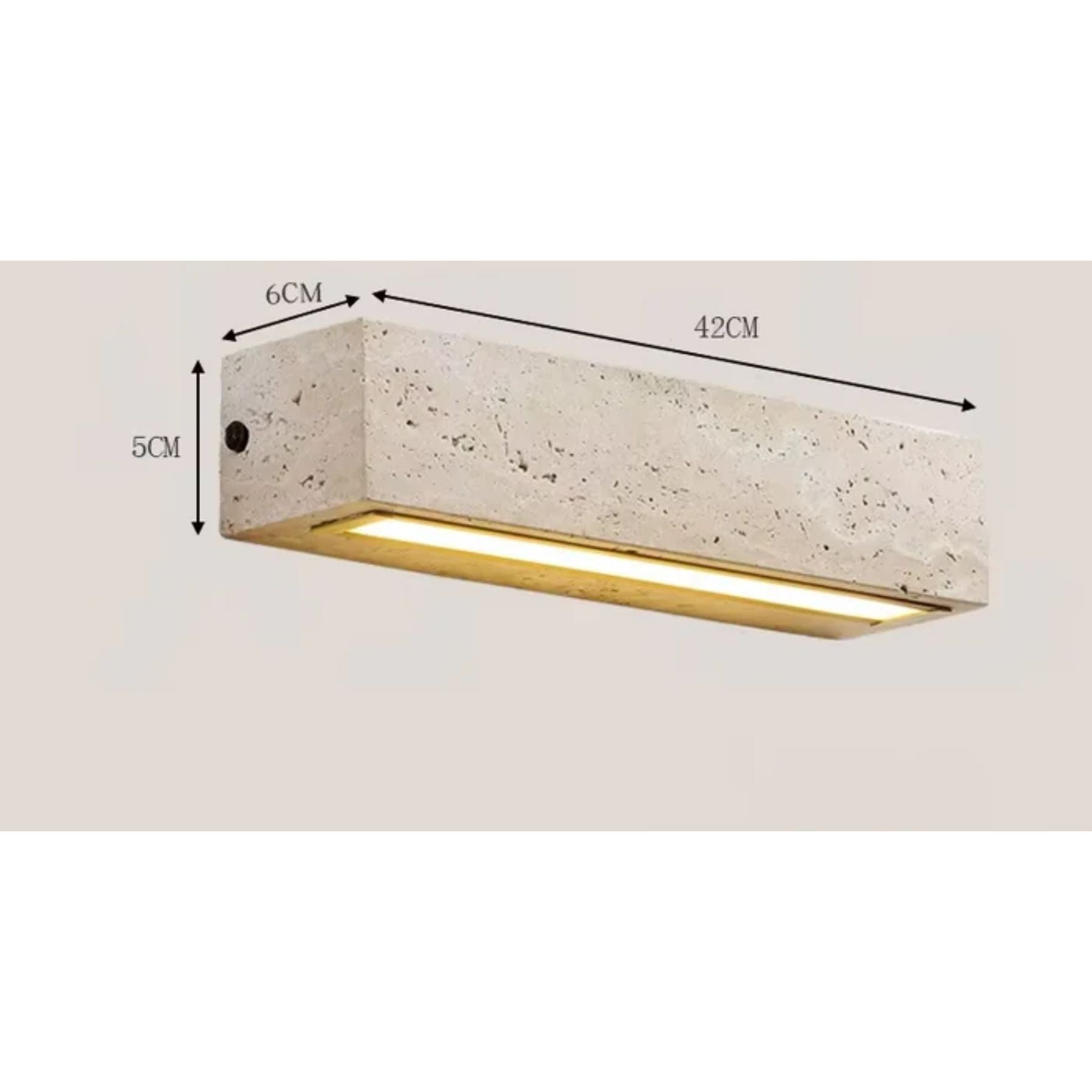 Ismuno Travertine Wall Light