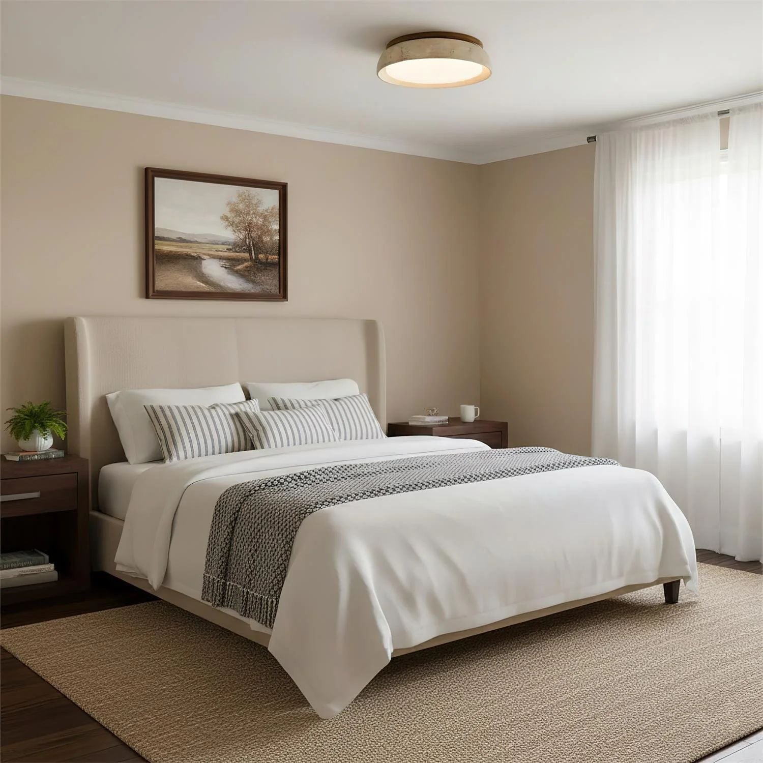 Vitelso Travertine Ceiling Light