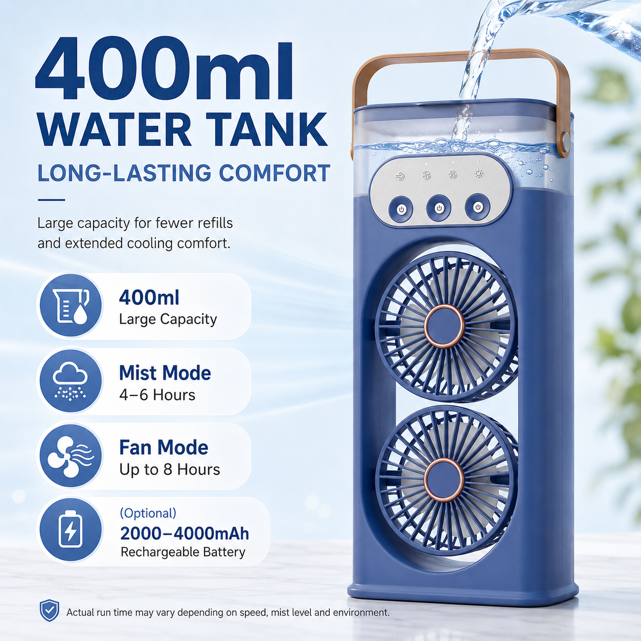Foroova Portable Tower Fan