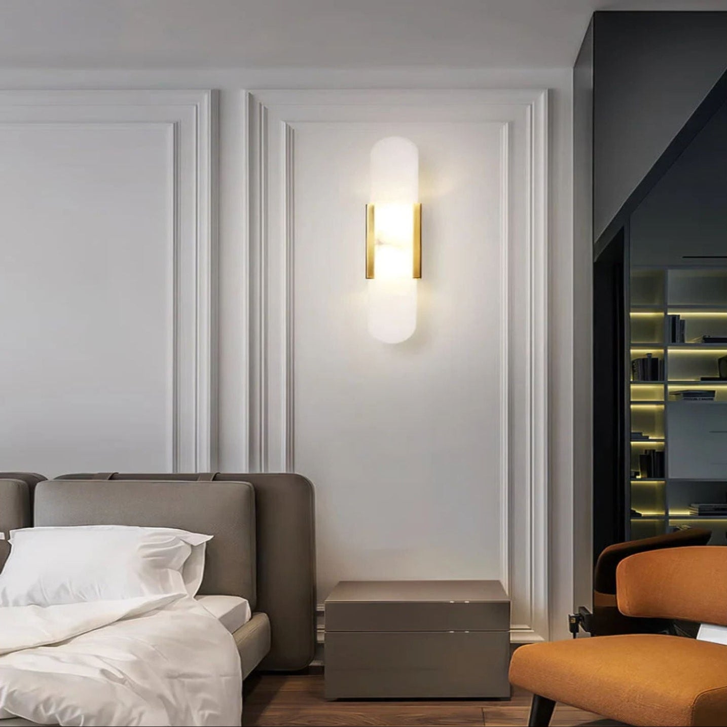 Marce Alabaster Wall Light