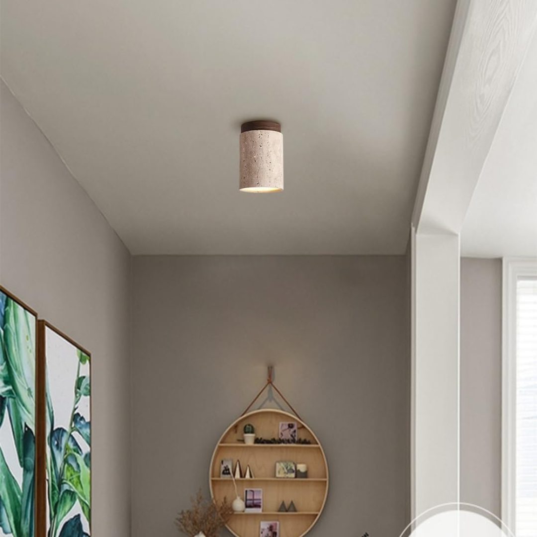 Sellon Travertine Ceiling Light
