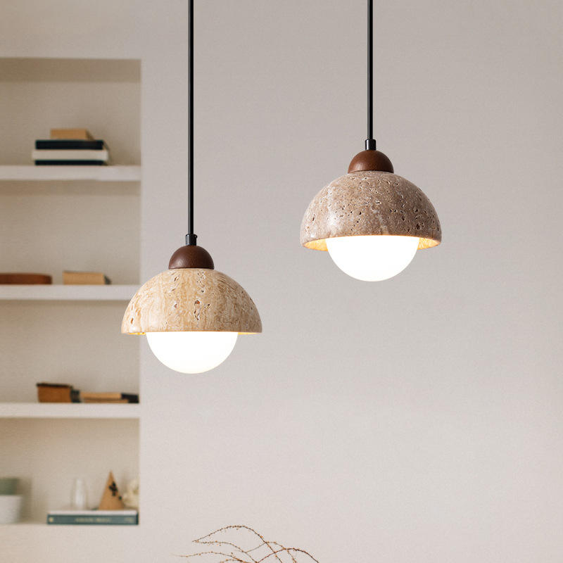 Pleno Travertine Pendant Light