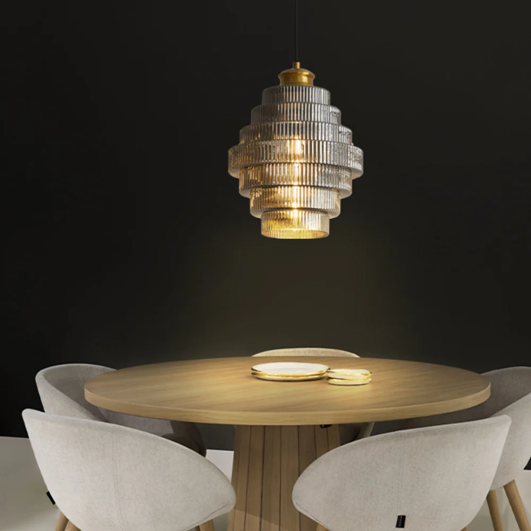 Molenna Ribbed Pendant Light