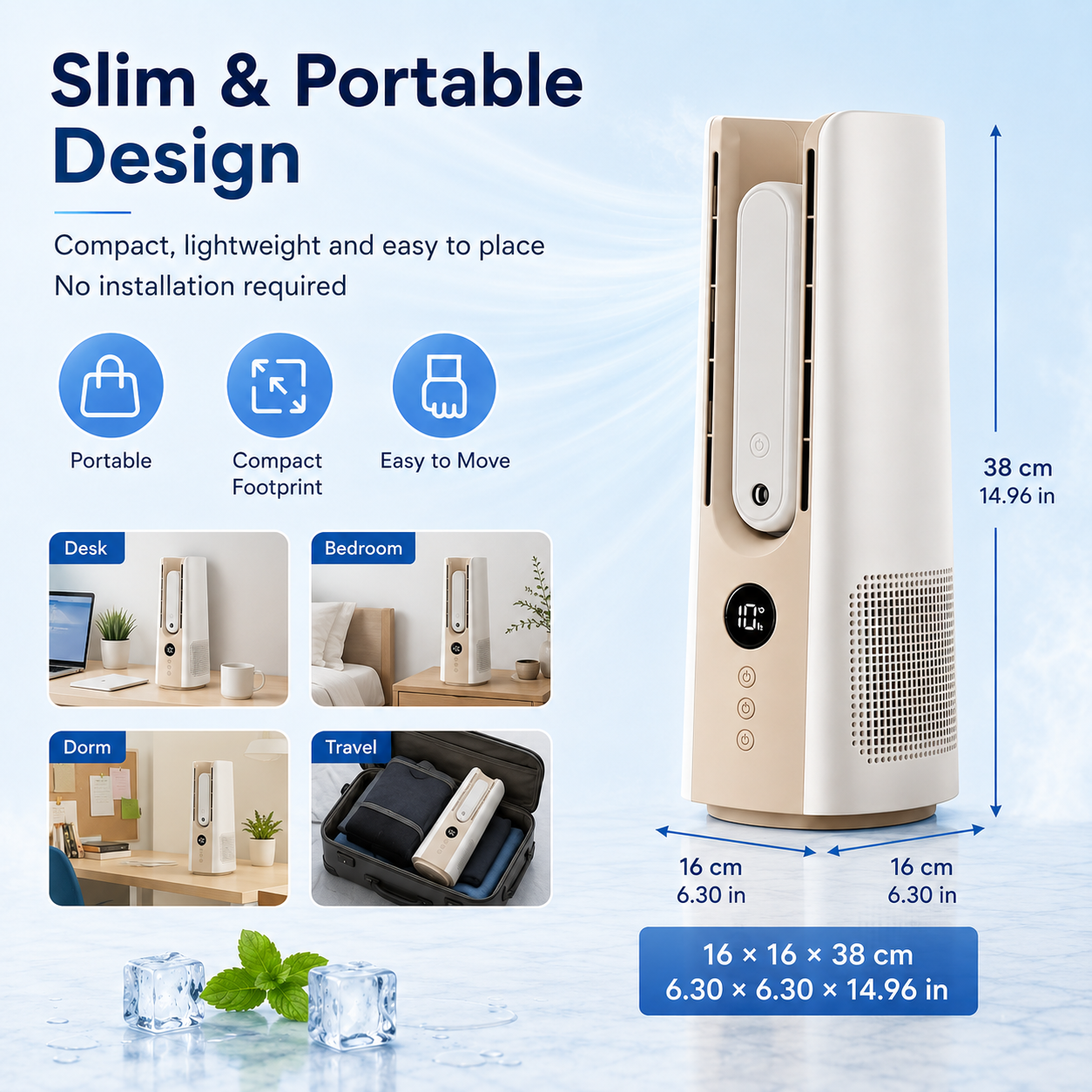 Virosa Mini Tower Fan