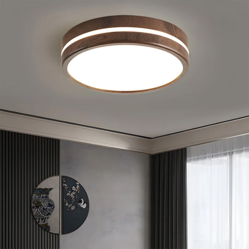 Zorryn Japandi Style Wooden Ceiling Light