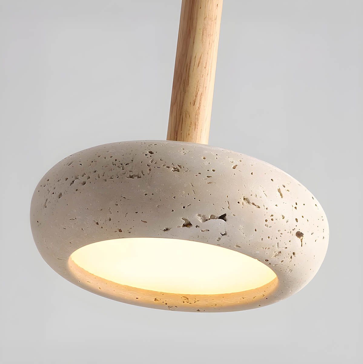 Sosa Round Travertine Pendant Light
