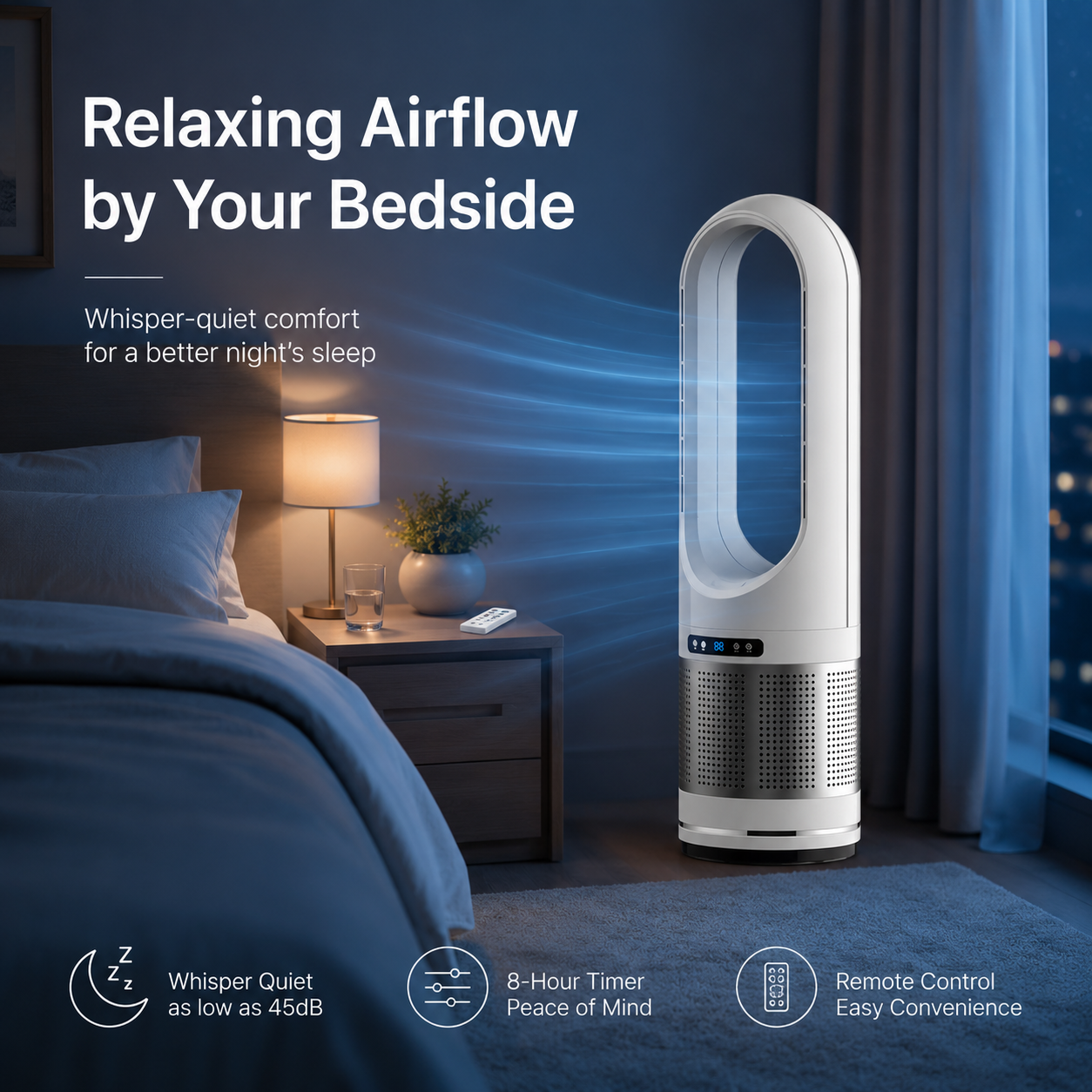 Bellaro Bladeless Tower Fan