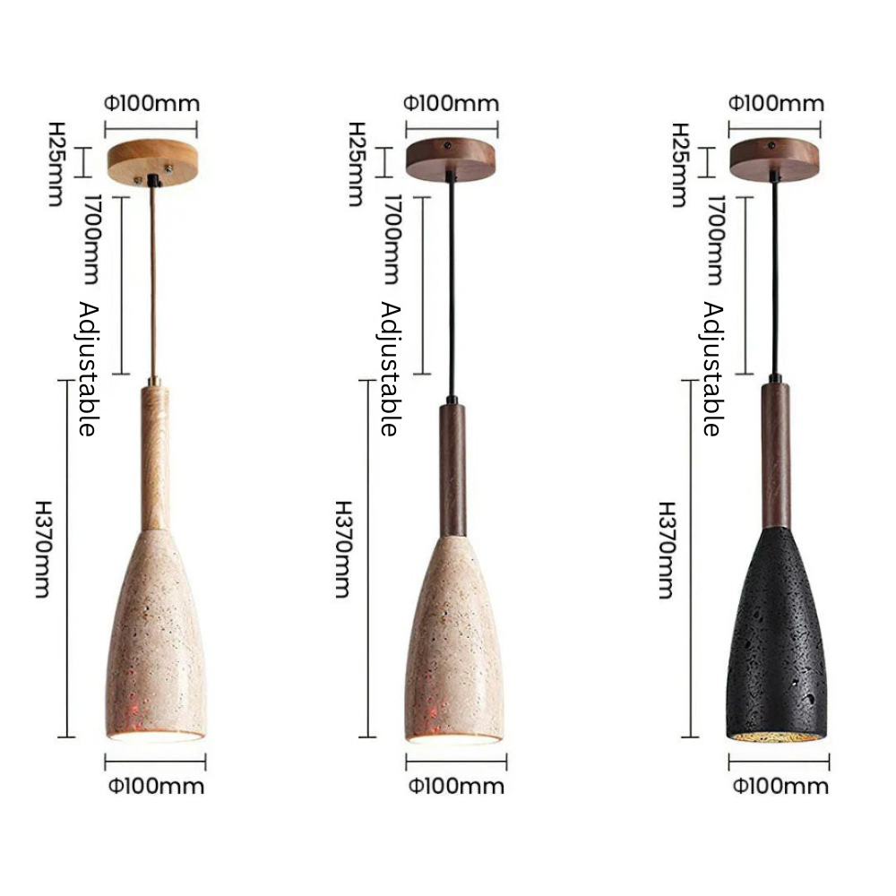 Borenia Travertine Pendant Light