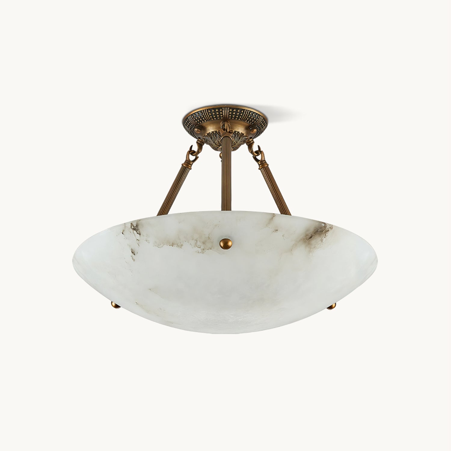 Ardanello Alabaster Bowl Ceiling Light