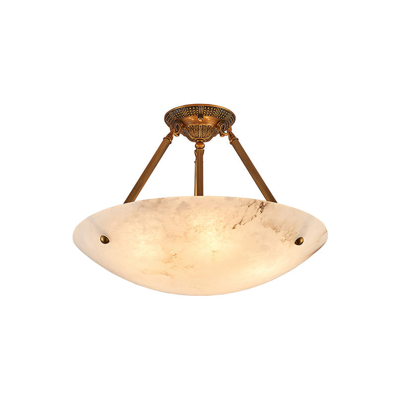 Ardanello Alabaster Bowl Ceiling Light