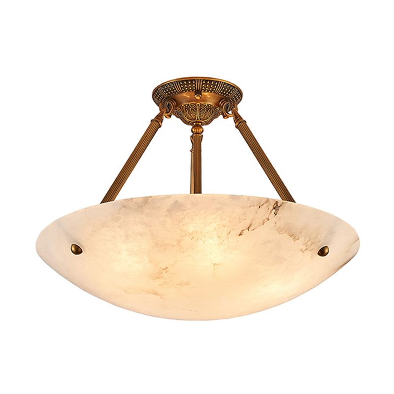Ardanello Alabaster Bowl Ceiling Light