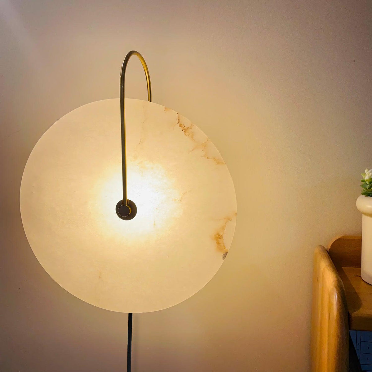 Alabaster LED Plug-In Wall Lamp – detail 24