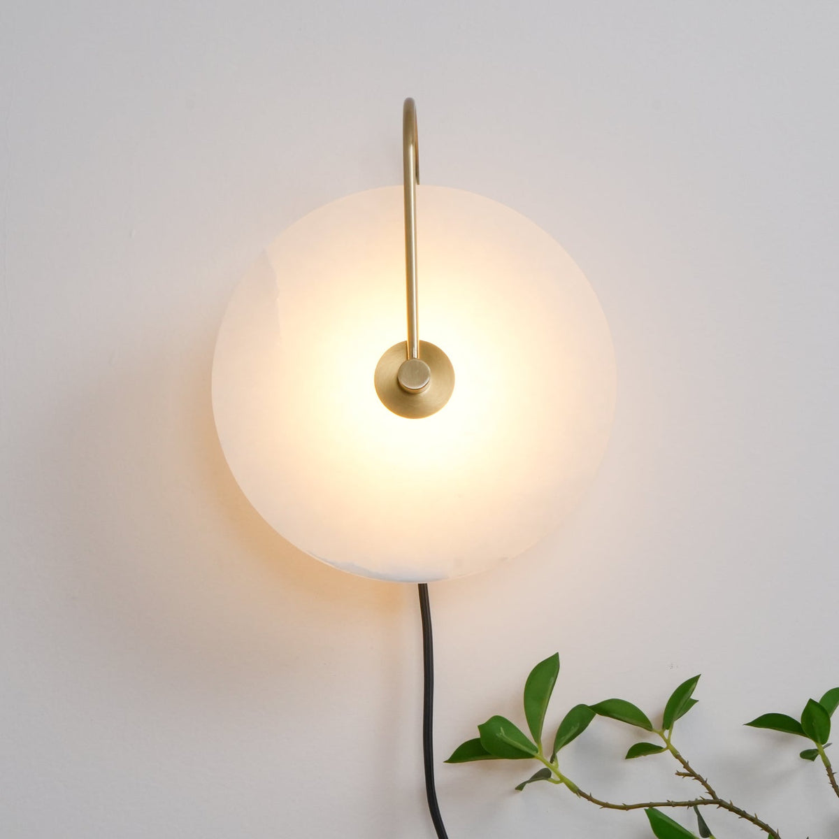 Alabaster LED Plug-In Wall Lamp – detail 18