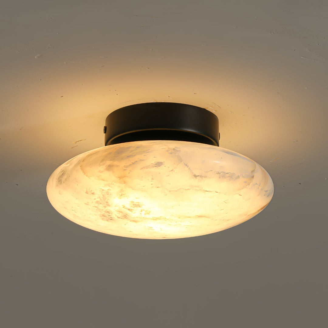 Terlo Round Albaster Ceiling Light