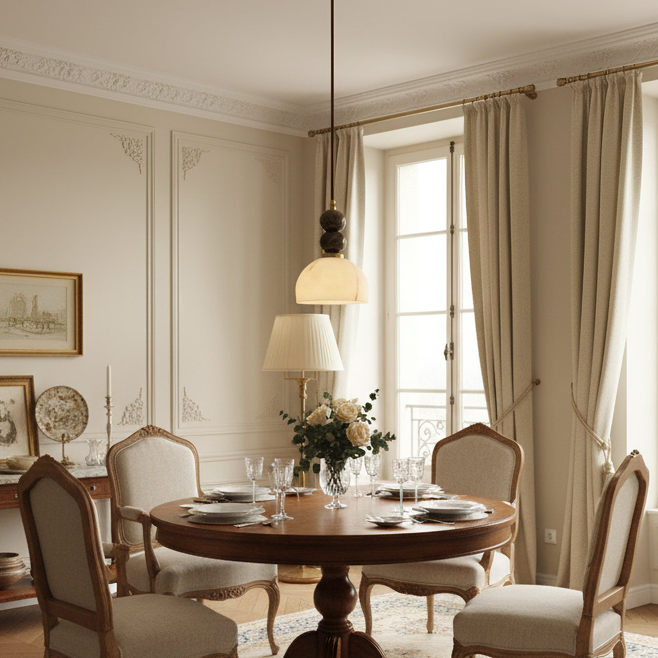Mebarlea Alabaster Pendant Light