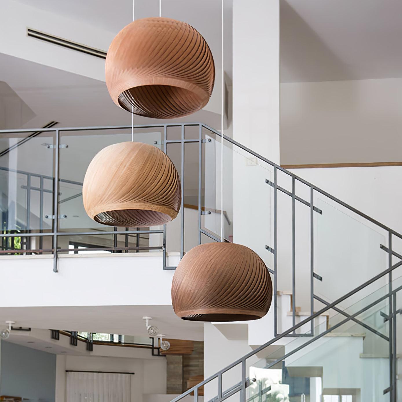 Lozum Wooden Pendant Light