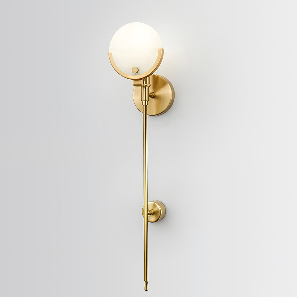 Ava Alabaster Brass Wall Lamp – detail 9