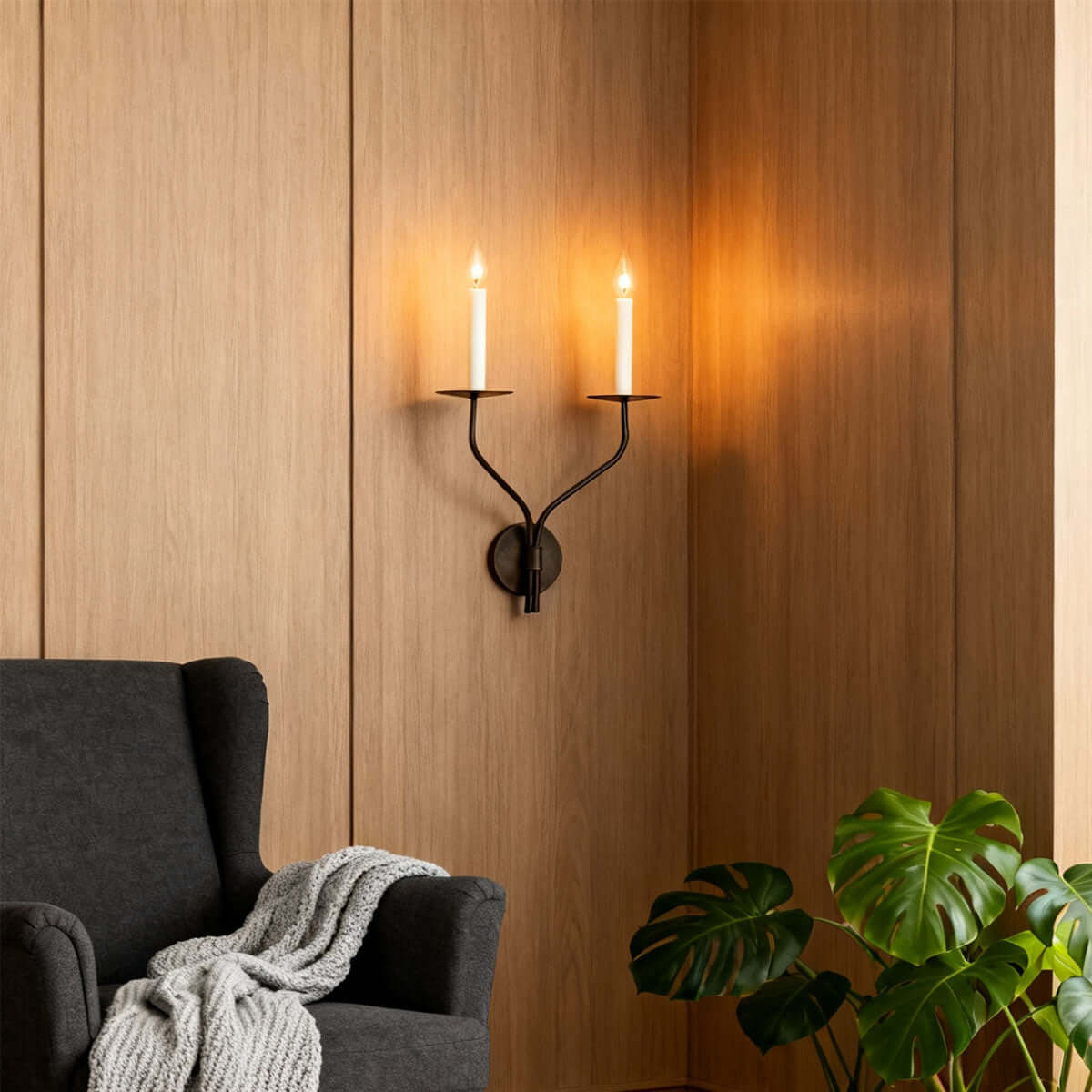 Ocavin Candle Wall Light