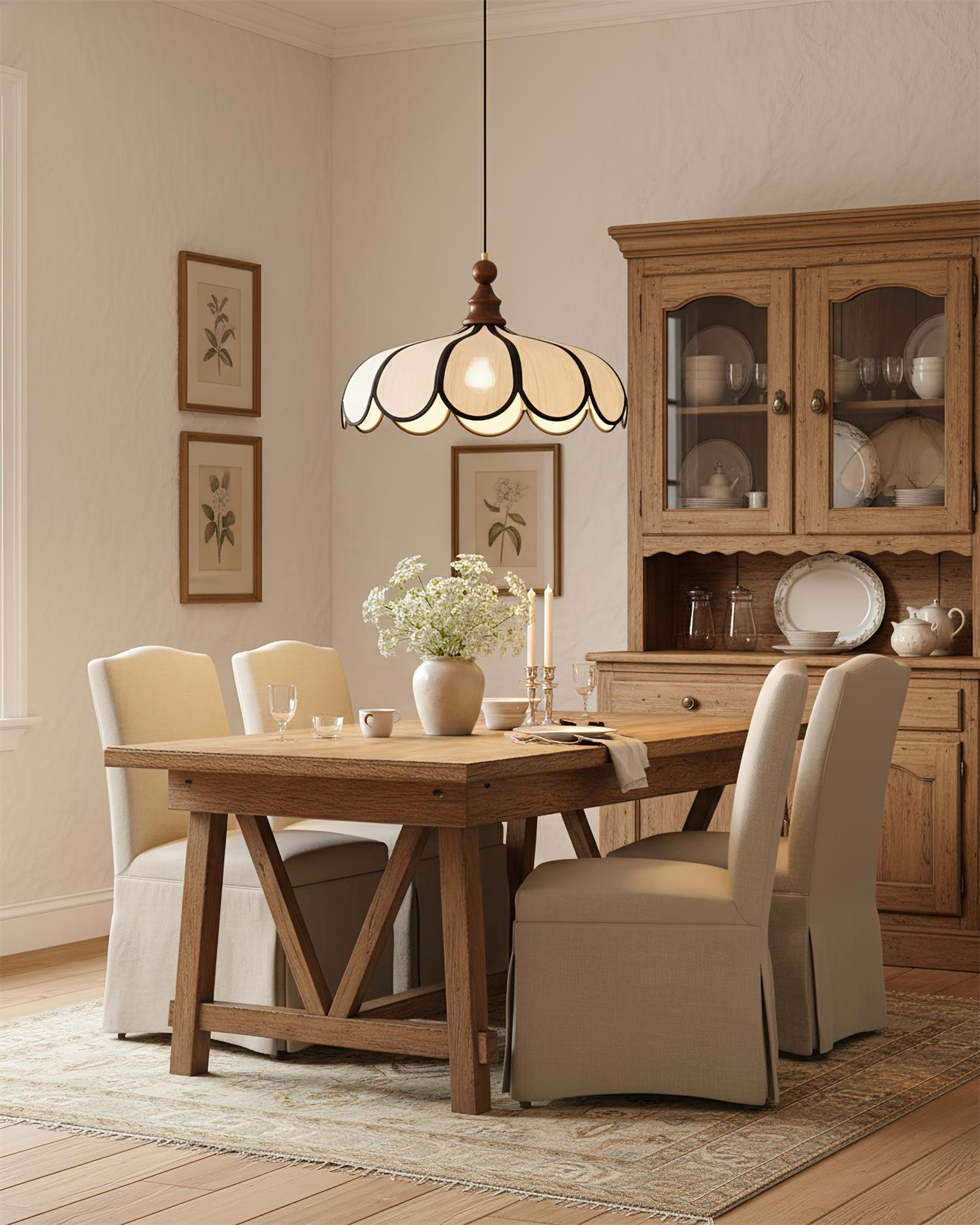 Melaona Scalloped Pendant Light