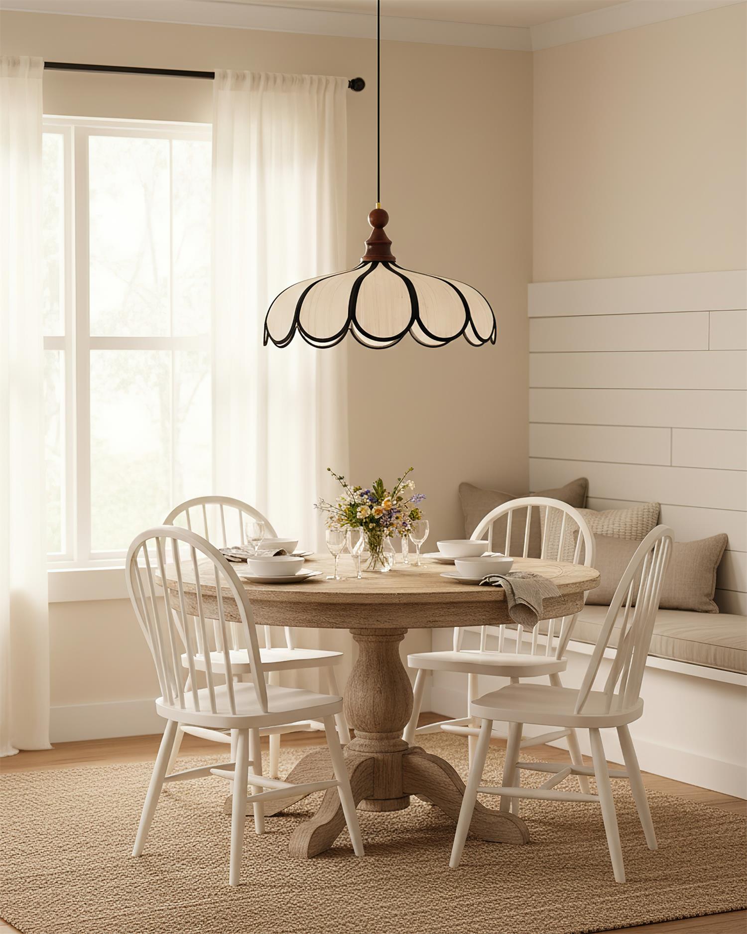 Melaona Scalloped Pendant Light
