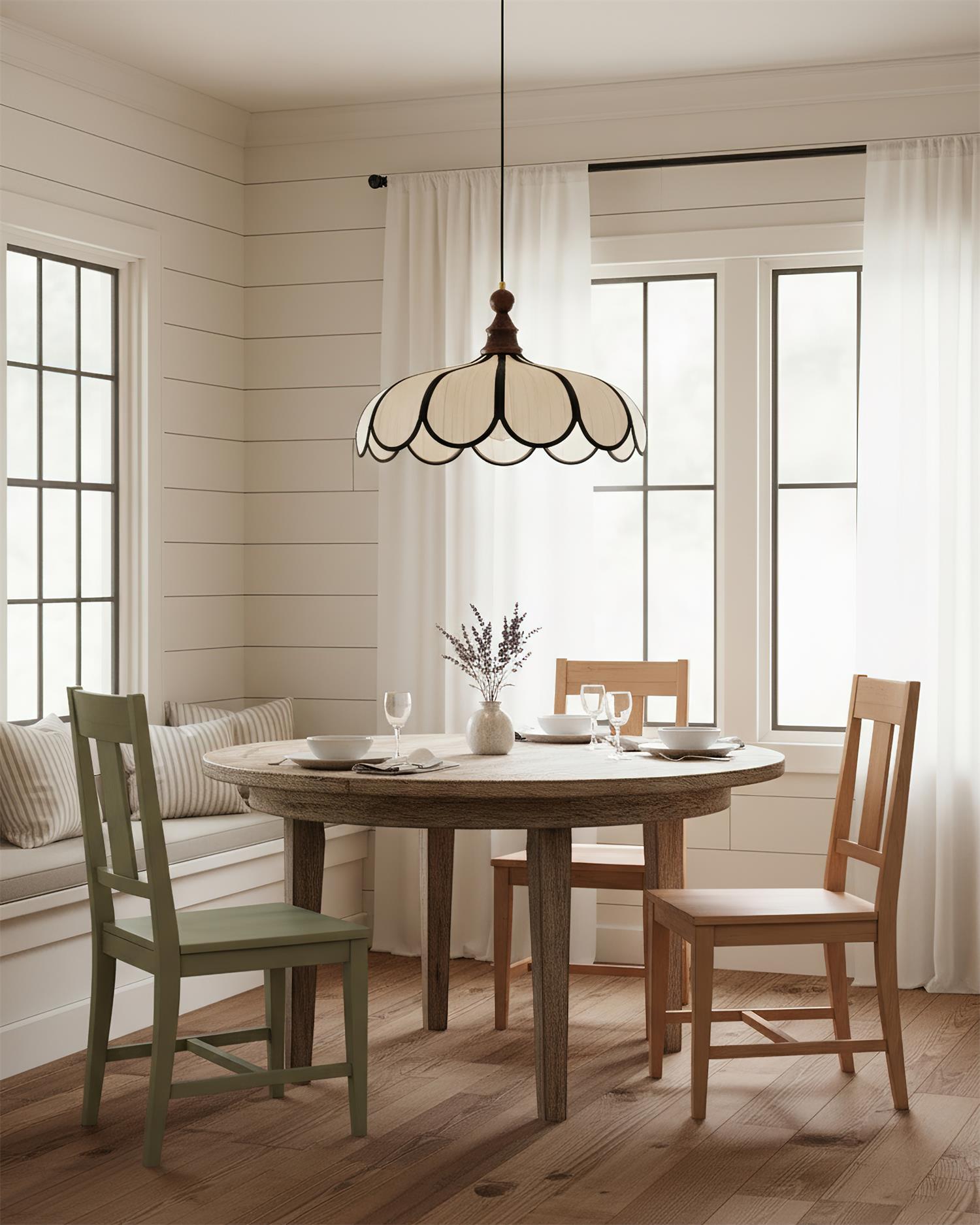 Melaona Scalloped Pendant Light