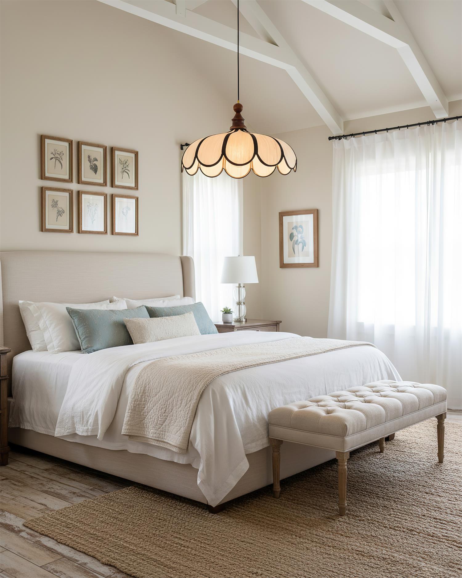 Melaona Scalloped Pendant Light