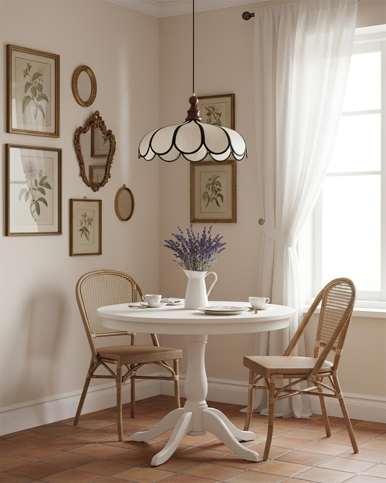 Melaona Scalloped Pendant Light
