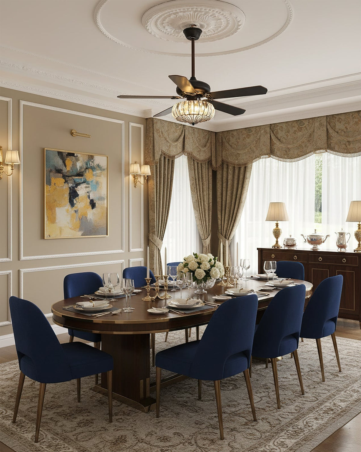 Bernardino Ceiling Fan Light – detail 7