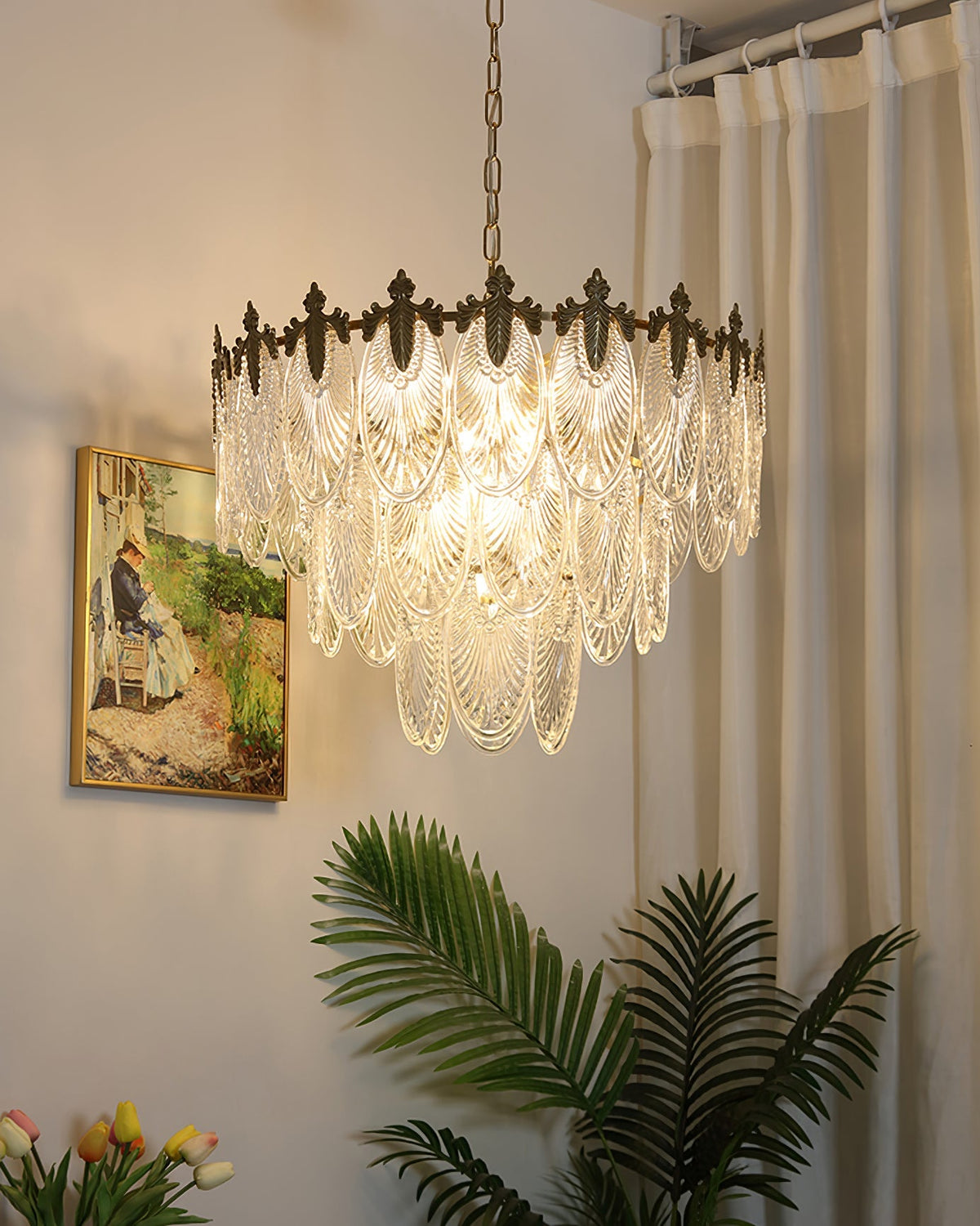 Agonir Art Nouveau Chandelier