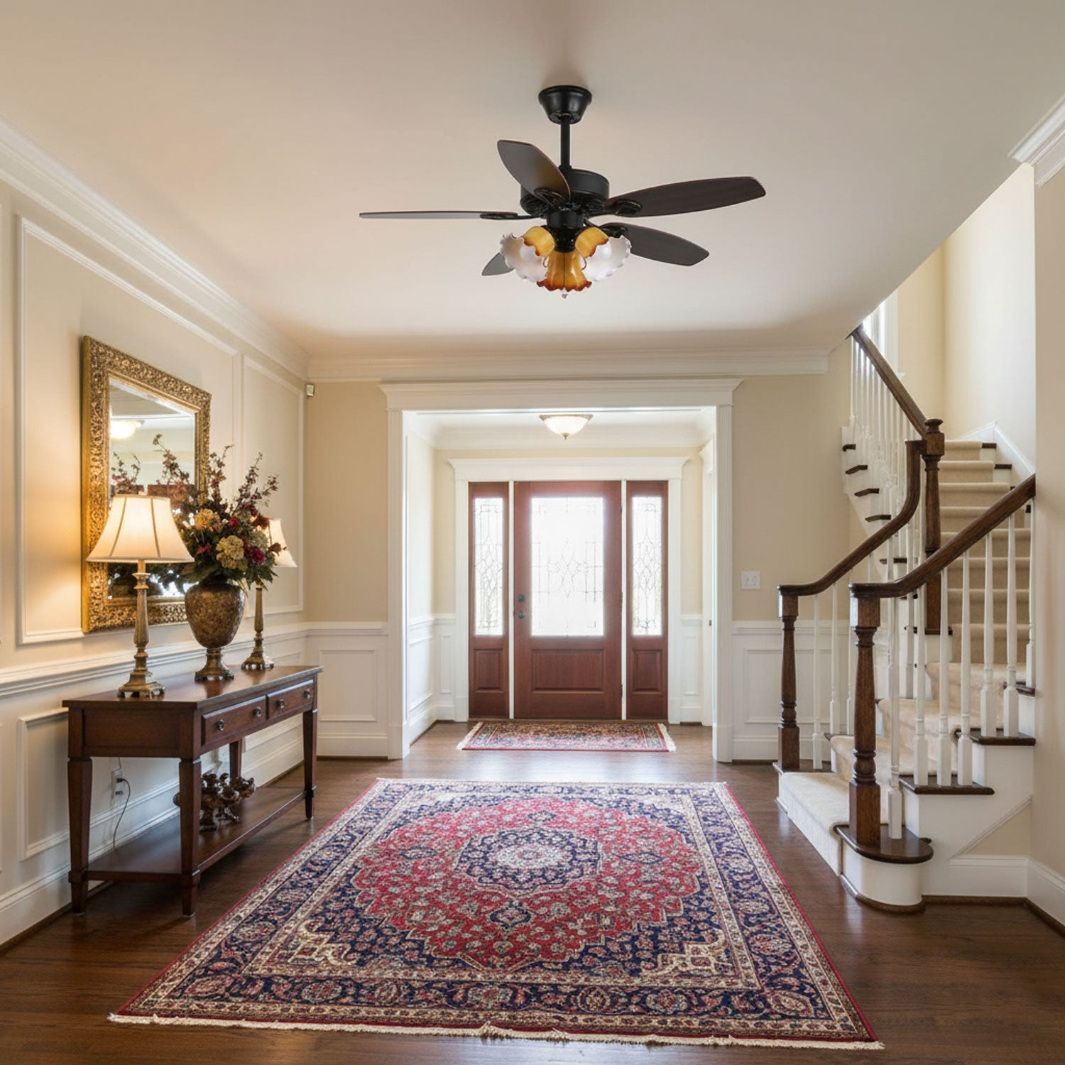 Lunoves Vintage Ceiling Fan Light
