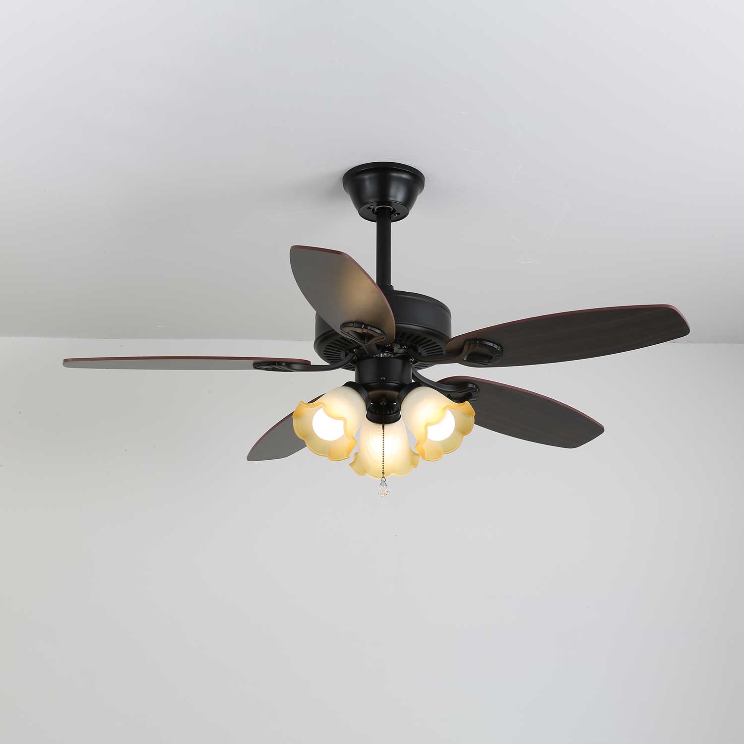 Lunoves Vintage Ceiling Fan Light