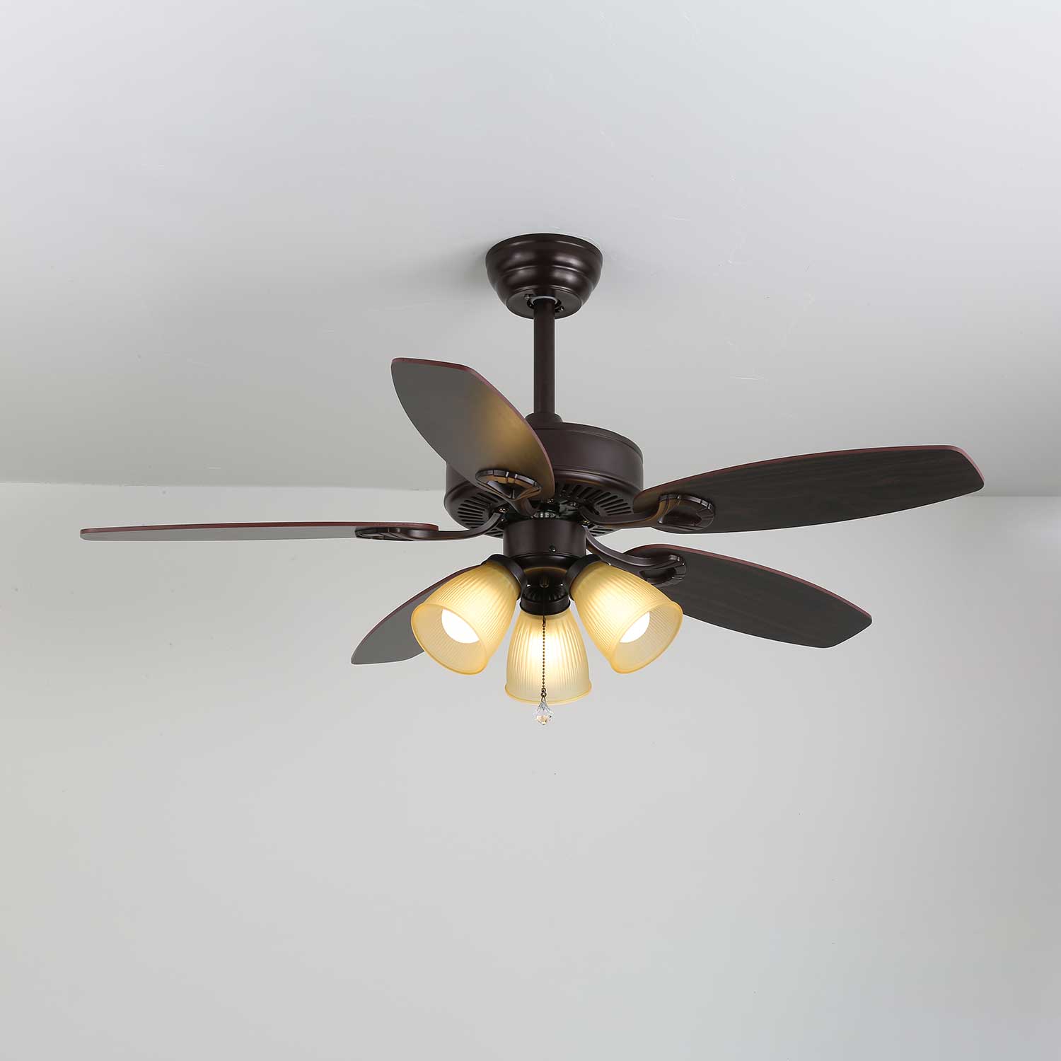 Lunoves Vintage Ceiling Fan Light