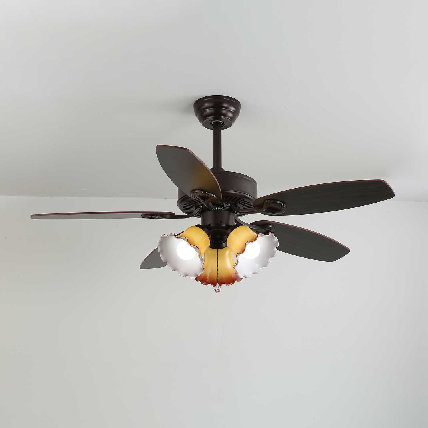 Lunoves Vintage Ceiling Fan Light