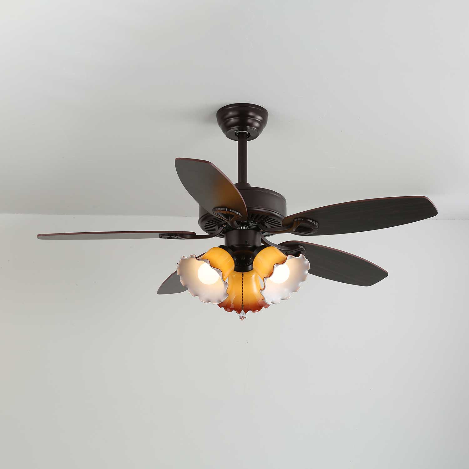 Lunoves Vintage Ceiling Fan Light