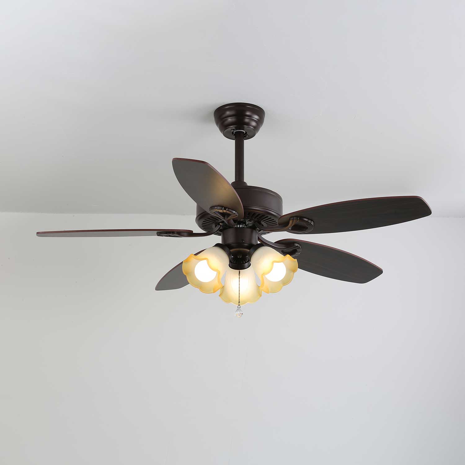 Lunoves Vintage Ceiling Fan Light