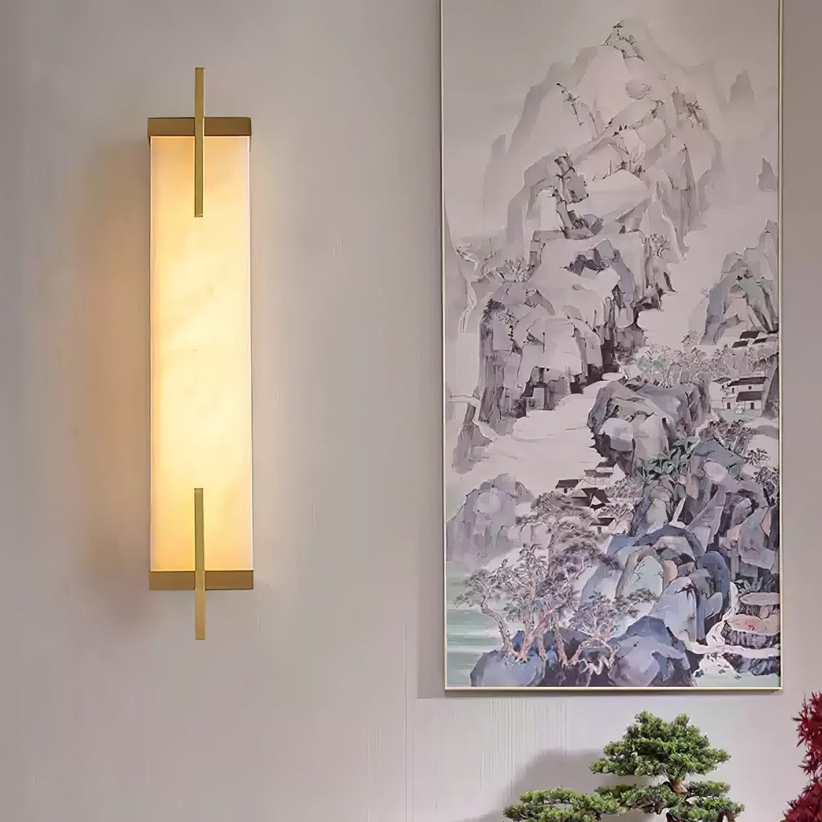 Calliope Alabaster Wall Sconce – detail 28