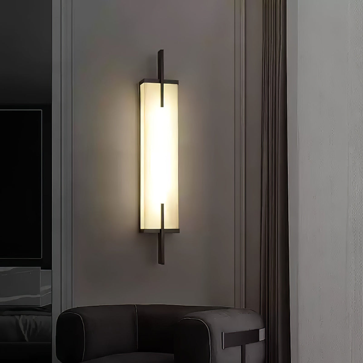 Calliope Alabaster Wall Sconce – detail 37